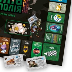 POPULAR UKRAINE BOARD GAME ”Military Monopoly” Настільна гра (Воєнна Монополія)