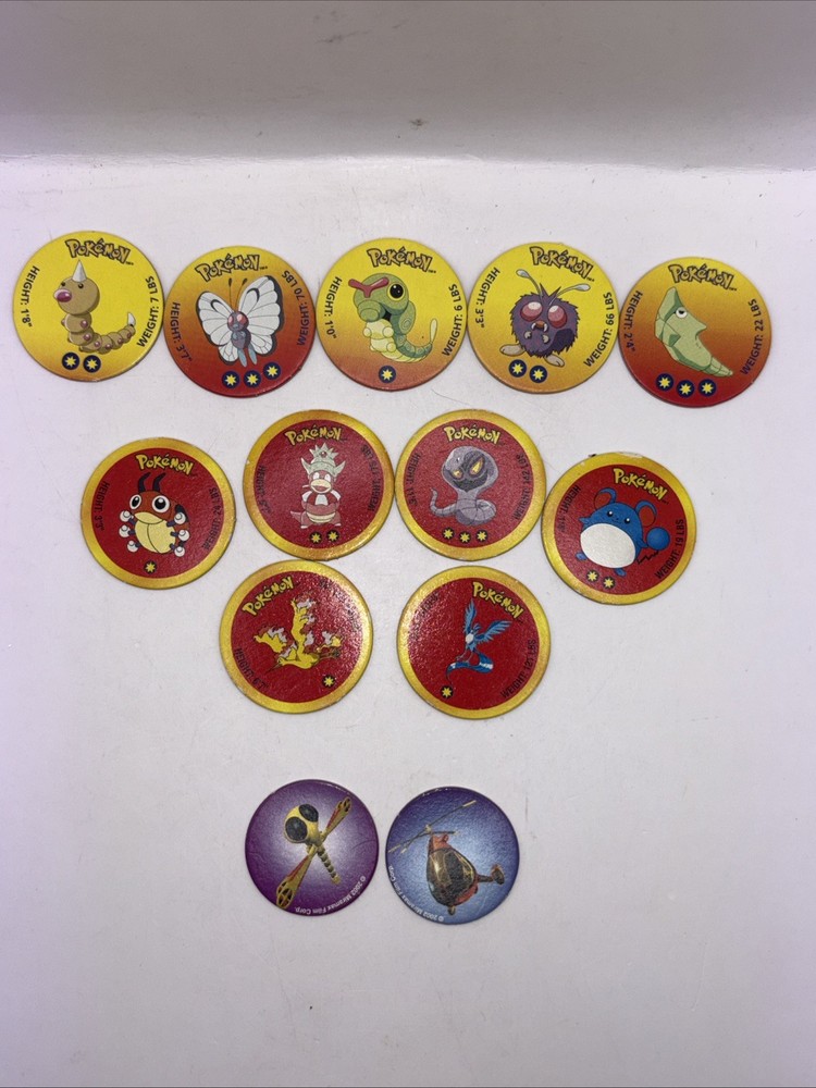 POG Pokemon Battle Discs Set – Various Characters, Animals Theme 1996,1998,2000s