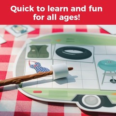 Fast Fun Camping Gear Board Game for Family Game Night Ages 5 and Up