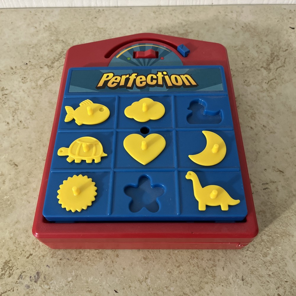 Hasbro Travel Perfection Game Beat the Clock Match Shapes For Parts