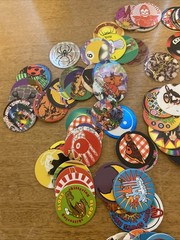 Lot 200 Pogs Milk Caps Various Random Themes In Tube 1994-1995