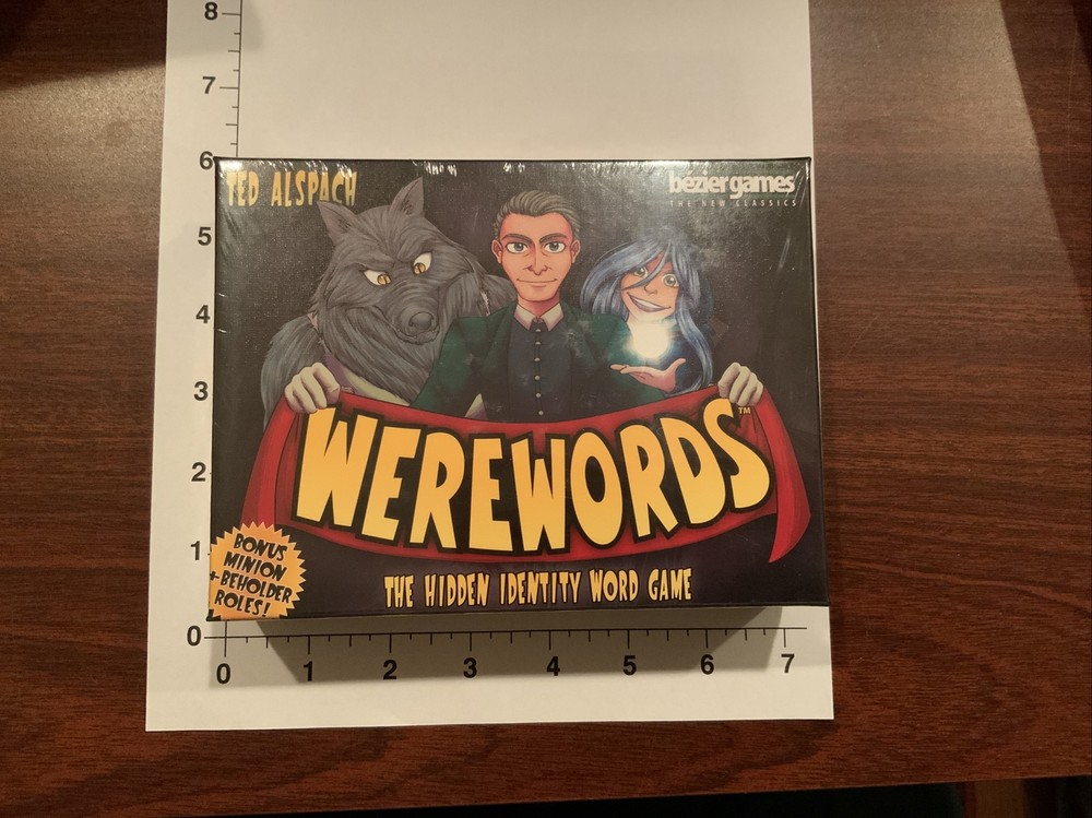SEALED 2017 BEZIER GAMES WEREWORDS HIDDEN IDENTITY WORD BOARD GAME
