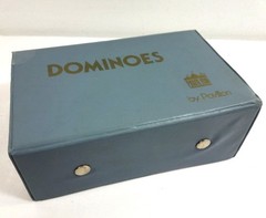 Pavilion Dominoes Double 12 Set 91pc Vtg Snap-Closure Case Multicolored Tiles