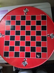 Ohio Art Chinese Checkers & Marbles Round Metal Board Tin Litho 12” HONG KONG