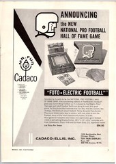 1964 Cadaco Vintage Toy Ad National Pro Football Hall of Fame Game Foto Electric