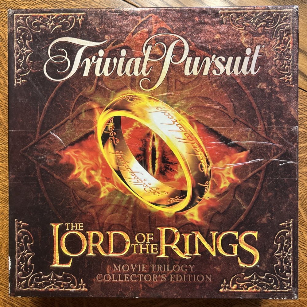 Trivial Pursuit Lord of the Rings Movie Trilogy Collectors Edition Complete