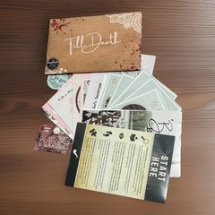 DEADBOLT MYSTERY SOCIETY Mystery Game Lot Til Death & Murder @ Zoo Used COMPLETE