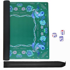Printed American Learning Mahjong Mat 33”x33” with Black Carrying Bag, AntiSl…