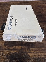 Vintage Set of Puremco No. 616 Standard Marblelike Dominoes Green