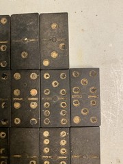 Old Dominoes Set, Wooden Dominoes, Old Toys and Games