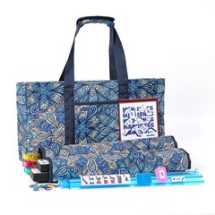 Kyerlish American Mahjong 4 inches x 9 x 21 inches, Blue（blue Tiles）
