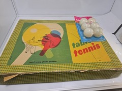 Vintage TABLE TENNIS SET Very Good Condition Pressman Toy Corporation Complete