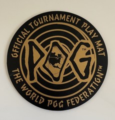 The World POG Federation Micro Tournament Game Pack 30 Pogs , 4 WPF Kinis, mat