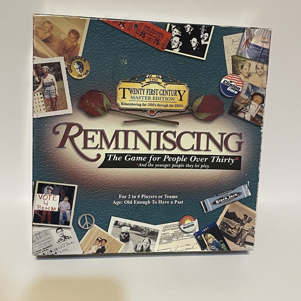 Reminiscing Master Edition Board Game 1950-2000 Nostalgia Trivia Memory Complete