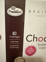 ThinkFun Chocolate Fix Brain Fitness Edition Sudoku Style Logic Game Sealed