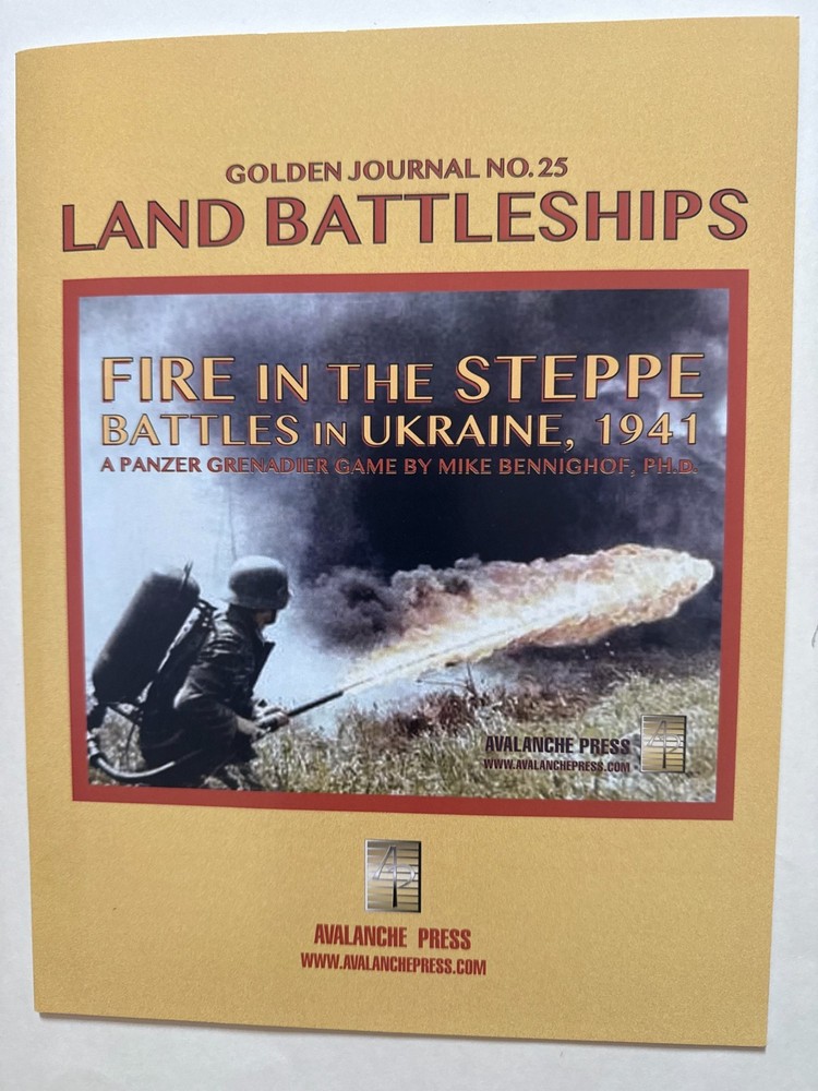 Avalanche Golden 25 Panzer Grenadier Game Fire Ukraine Unpunched