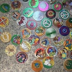 Vintage Pogs Lot Various 1990s holographic & tubes