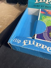 Vintage 1965 Flipper Flips Board Game Mattel TV Show Incomplete Parts Repair