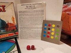 Vintage ” PA-CHIZ-SI” Board Game The Game of India Transogram Family Game