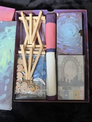 CANVAS Board Game w Wooden Pieces, Easels, Playmat