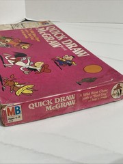 QUICK DRAW MCGRAW Hanna Barbera Board Game COMPLETE Milton Bradley VINTAGE 1981