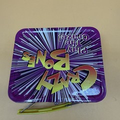 Vintage 1996 Gogo’s Crazy Bones Metal Lunchbox With Bones & Stickers Aliens