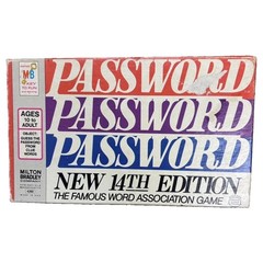 Milton Bradley Password 14th Edition Word Association Vintage Complete 1970