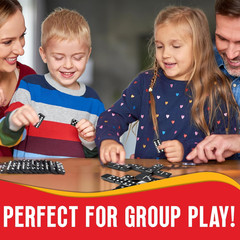 Jumbo Double Six Dominoes Set – 28 Black 9 X 5.5 X 1 Inches,