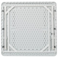 Square Folding Card Table Felt Poker Mahjong Table with Chip Trays Cup Holders