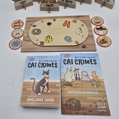 Cat Crimes Who’s to Blame Logic Game Thinkfun Problem Solving Challenges Mystery