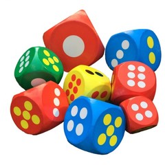 1 x Giant Foam Cube 30cm Hex Toy Party