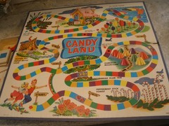 VINTAGE MILTON BRADLEY CANDY LAND BOARD GAME 1962 COMPLETE IN BOX