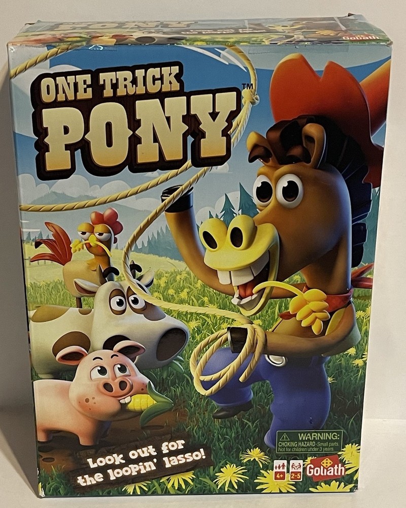 Goliath One Trick Pony Game Round Up Animals Ages 4+ 2-5 Players Complete