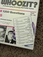 Vintage POCKET WHOOZIT SPORTS STRATEGY PICTURE GAME USA #165 Babe Ruth EUC VTG