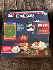 MasterPieces MLB Checkers Game Set w/ Reusable Team Stickers New In Box