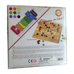 COLORKU Game Color Sudoku Puzzle Solid Wood Sealed NIB