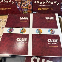CLUE Mysteries 2005 Parker Brothers Decoding Detective Board Game 100% Complete
