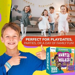 Fun Scavenger Hunt Game with 100 Indoor & 100 Outdoor Cards