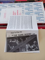 Video Cassette Games Boardgame VCR Top Rank Boxing Open But Unpunched.