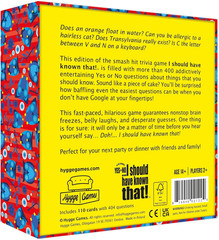 I Should Have Known That Trivia Game Yes or No Edition – a Trivia Game about Thi