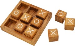 Wooden Tic Tac Toe Game 5.5 Inch – Family Tabletop Fun