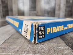 Pirate and Traveler Board Game Milton Bradley 1960 tokens board spinner cards
