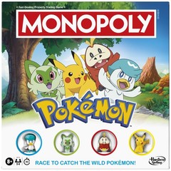 Monopoly Pokémon Edition Board Game Ages 8 and Up 2 to 4 Players Kids Game