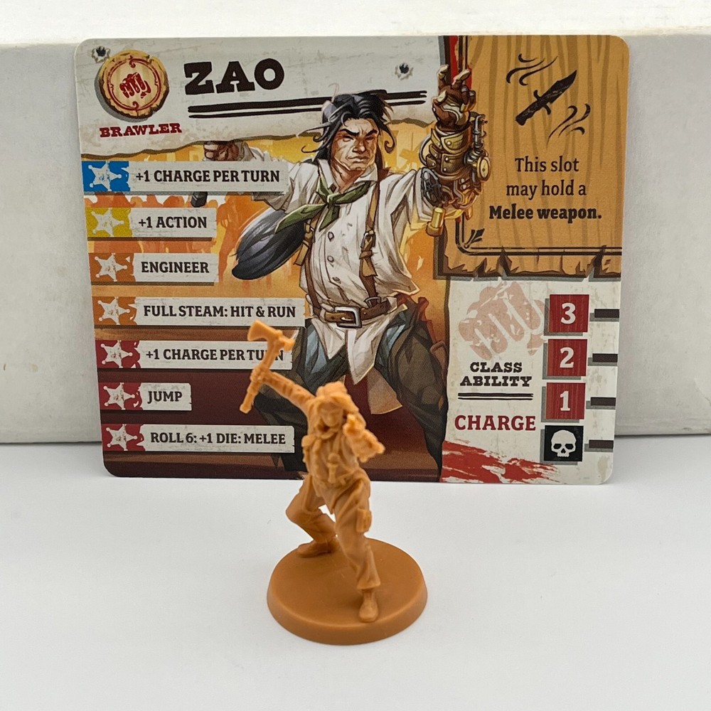ZAO Survivor Figure & ID Card: Zombicide Undead or Alive Steampunk