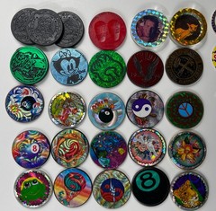 90 ’s POG Collection – Lot of 350-400 POGs & Slammers Iron Man Michael Jordan