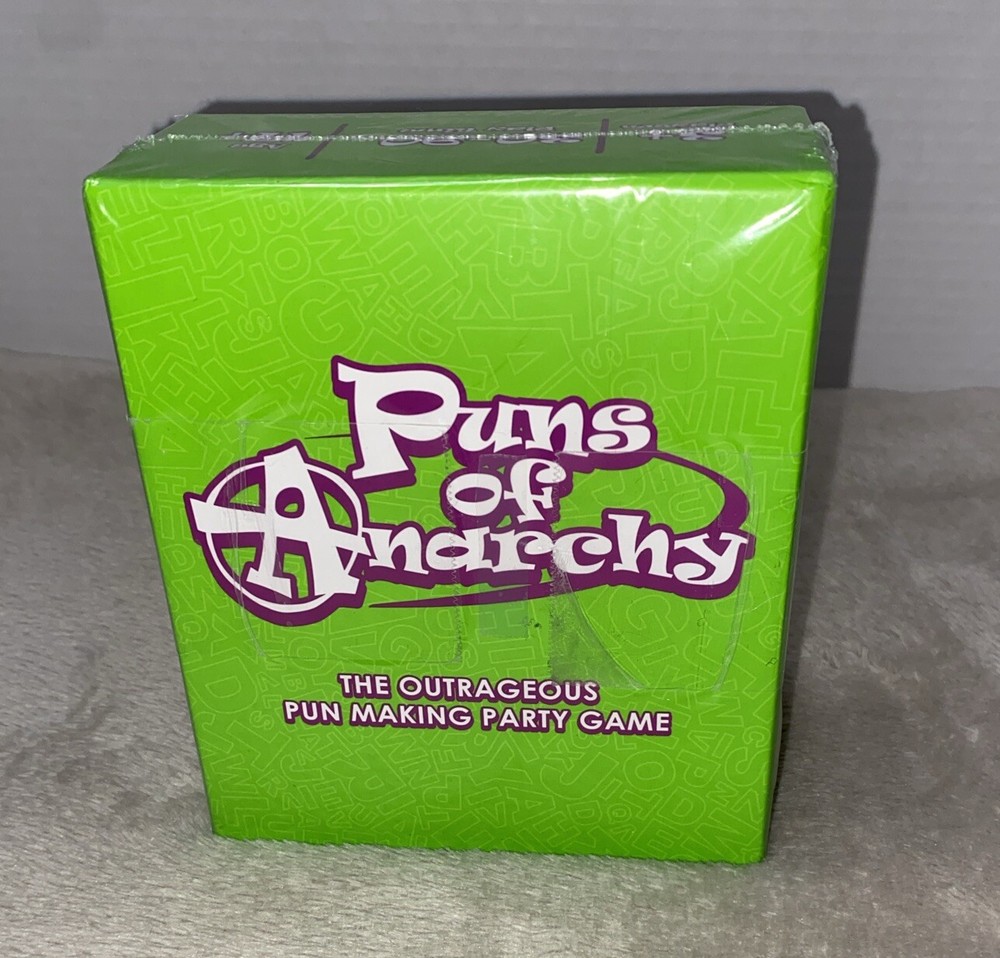 Puns of Anarchy Outrageous Pun-Making Party Game Card Game Factory Sealed Mature