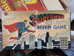 SUPERMAN SPEED GAME 1940s in box Milton Bradley