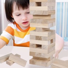 Wooden Giant Tumble Tower Game – 60 Blocks for Thrilling Fun & Skill Development