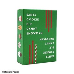 Christmas Card Games for Santa Cookie Elf Candy Snowman Card Game Board Game ET