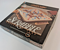 Milton Bradley 1989 #4034 Scrabble Deluxe Edition Game Turntable All 100 Tiles